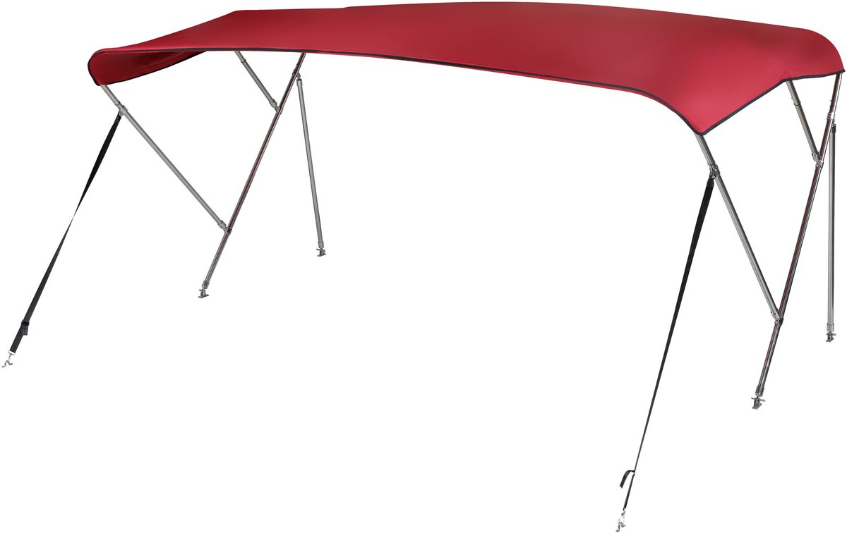 NALUX RVS Biminitop 3 bogen - Hoogte 137 cm -Breedte 284-300 cm