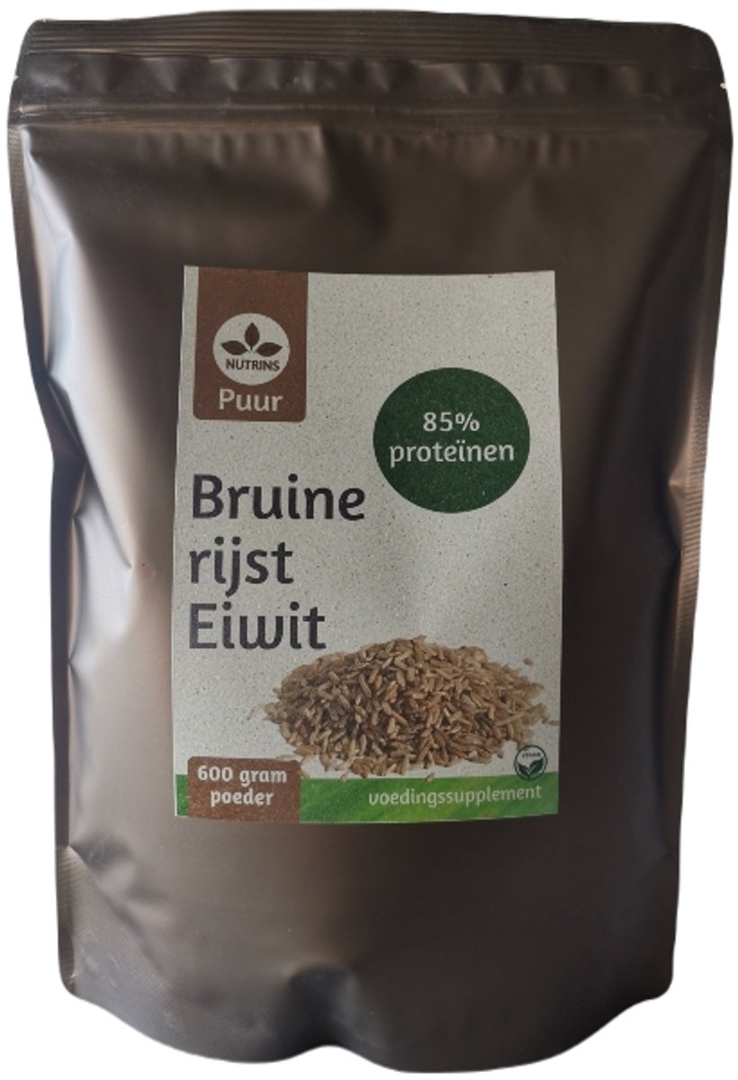 Nutrins bruine rijst eiwit 600 gram