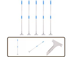 vidaXL Vloerwisserhandgrepen - 5 stuks - 119,5 cm Vloerwisser - Vloeronderhoud - Schoonmaakgereedschap - Keukenaccessoires - Badkameraccessoires