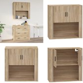 Caisson Et Casier De Bureau VidaXL 2x Armoires Murales Armoire Suspendue Centre De