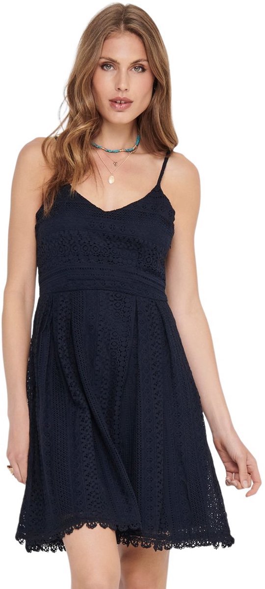 ONLY - ONLHELENA LACE S/L SHORT DRESS NOOS WVN - Dames - Mini jurken