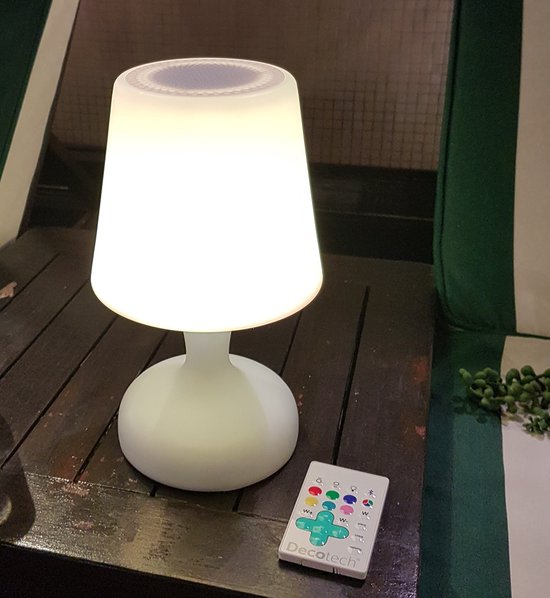 Bluetooth® Waterproof multicolour Speaker in shape of Table Lamp using LED tech incl. afstandsbediening — afbeelding 3