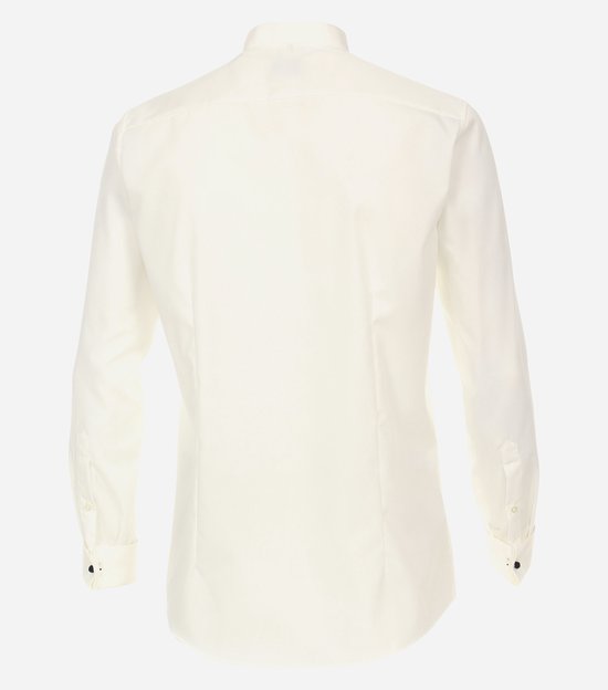 Chemise smoking coupe moderne VENTI - popeline - beige - Infroissable - Taille du col : 36