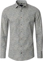 Chemise VENTI modern fit - popeline - motif vert - Repassage facile - Taille col : 39