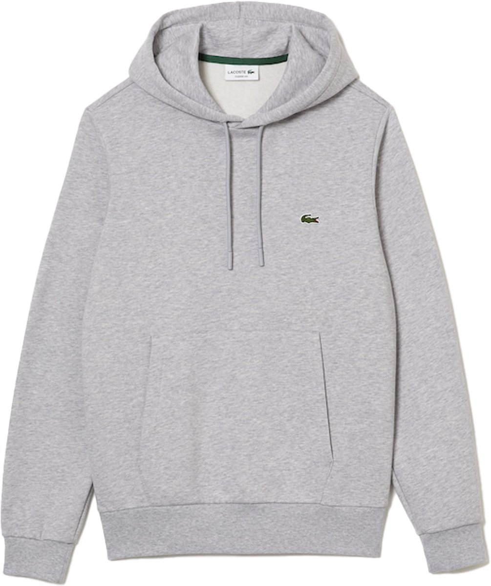 Lacoste heren hoodie sweatshirt lichtgrijs melange