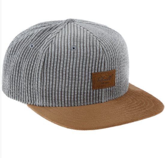 Reell 6 panel Suede cap snapback Silver Cord