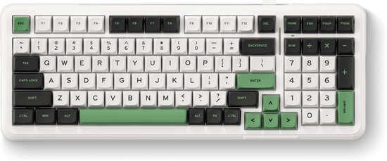 MCHOSE K99 - Draadloos Mechanisch Gaming - Toetsenbord - QWERTY - RGB ANSI (ENG) - Groen