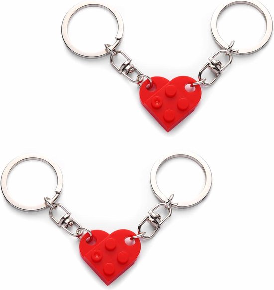 Hart Sleutelhanger Set, 2 stuks Bijpassende Hart