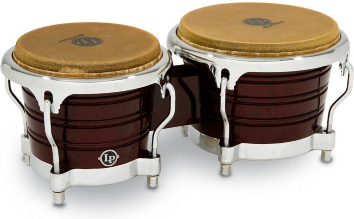 Latin Percussion LP201AX-2DW Generation II Bongos Dark Wood - Bongo