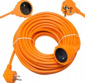 Câble d'extension Oranje robuste de 50 m – Idéal pour le Jardin, la construction et le camping !