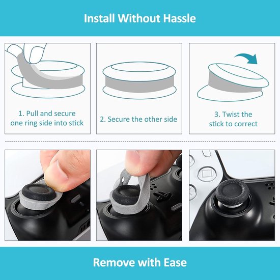 18 Pcs Precision Rings Aim Assist Rings Motion Control for Gaming ...
