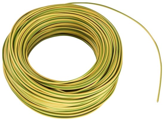 100 stuks Berker Installatiedraad 2,5mm2 Geel/Groen 100m | bol