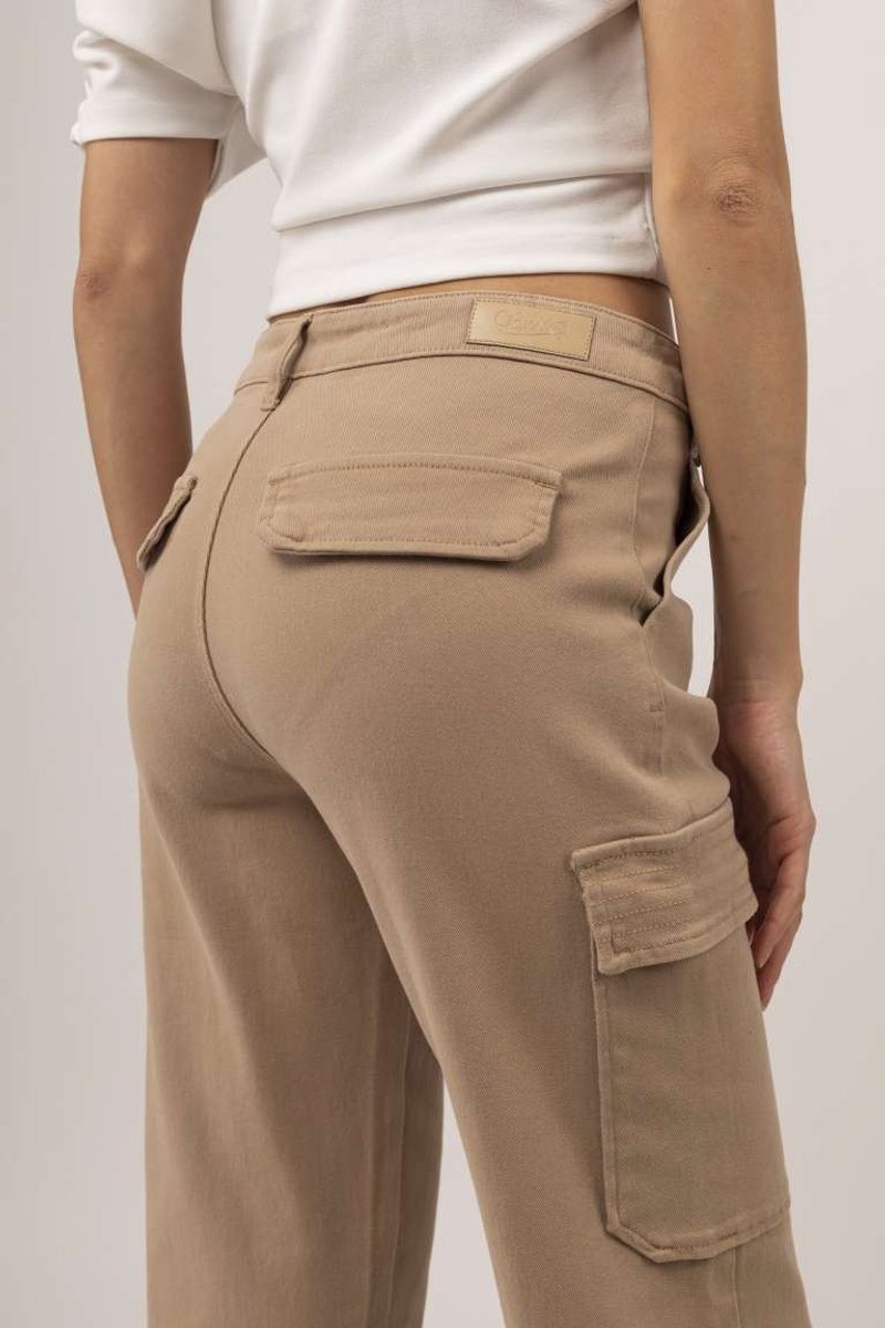Toxik3 broek cargo beige