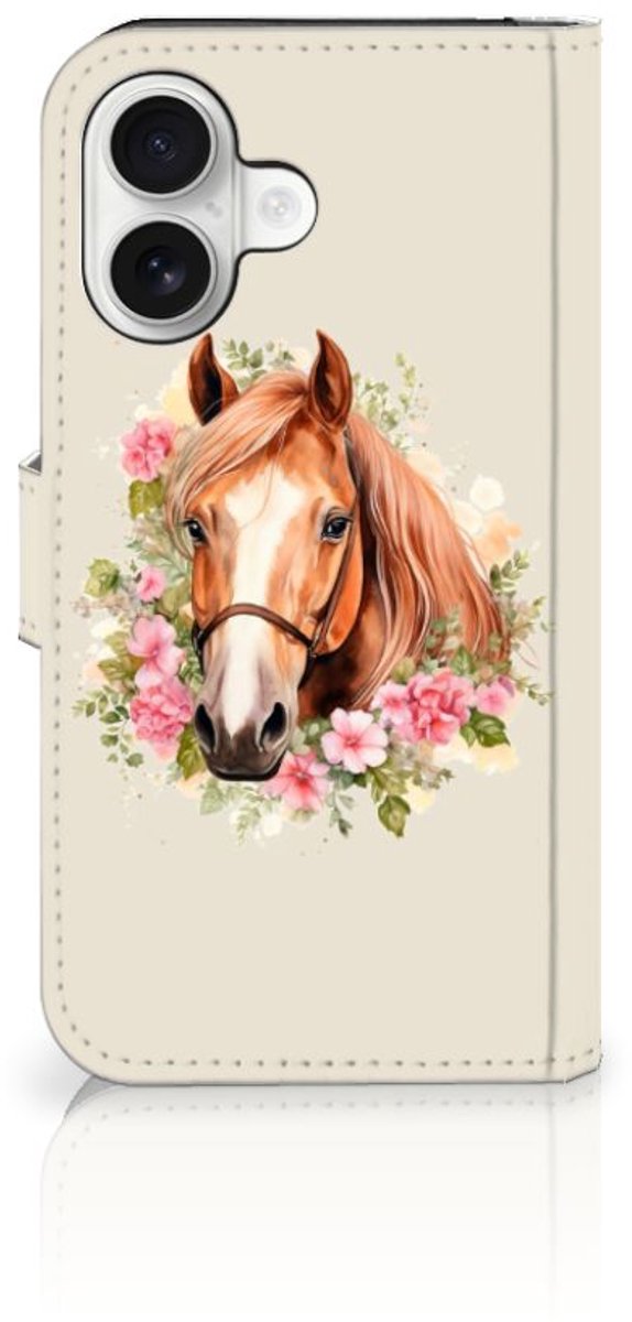 Telefoonhoesje met Pasjes voor iPhone 16 Paard