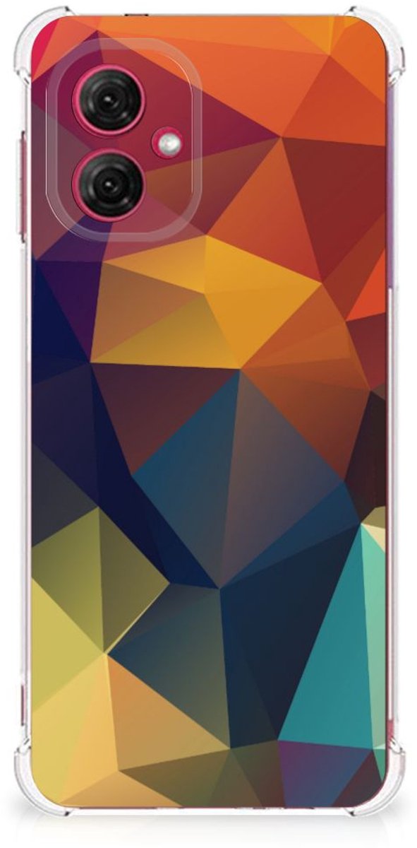 Motorola Moto G55 Shockproof Case Polygon Color