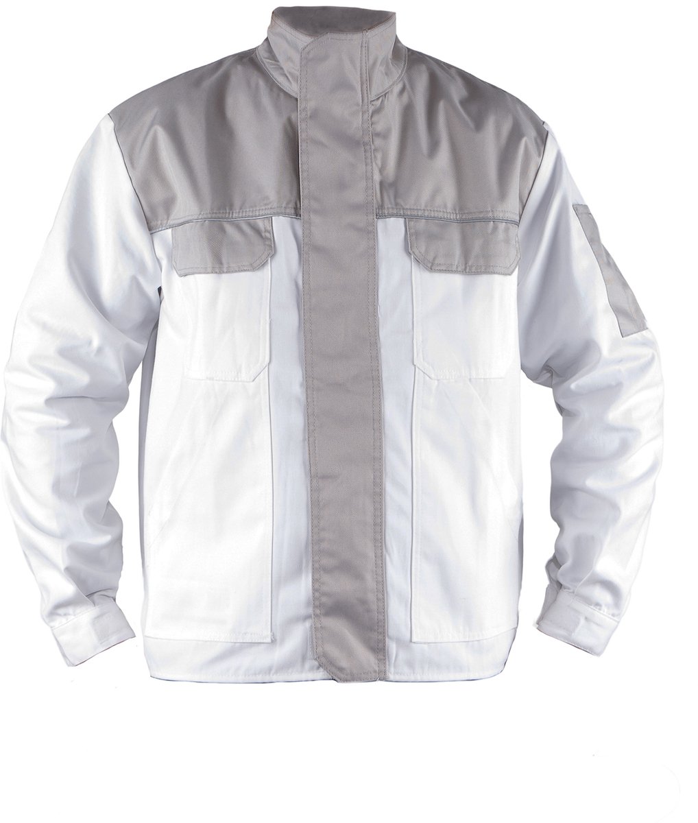 TMG STYLE WORK Werkjas HEREN Veiligheidsjas Wit - Slijtvast - Comfortabel - Ademend