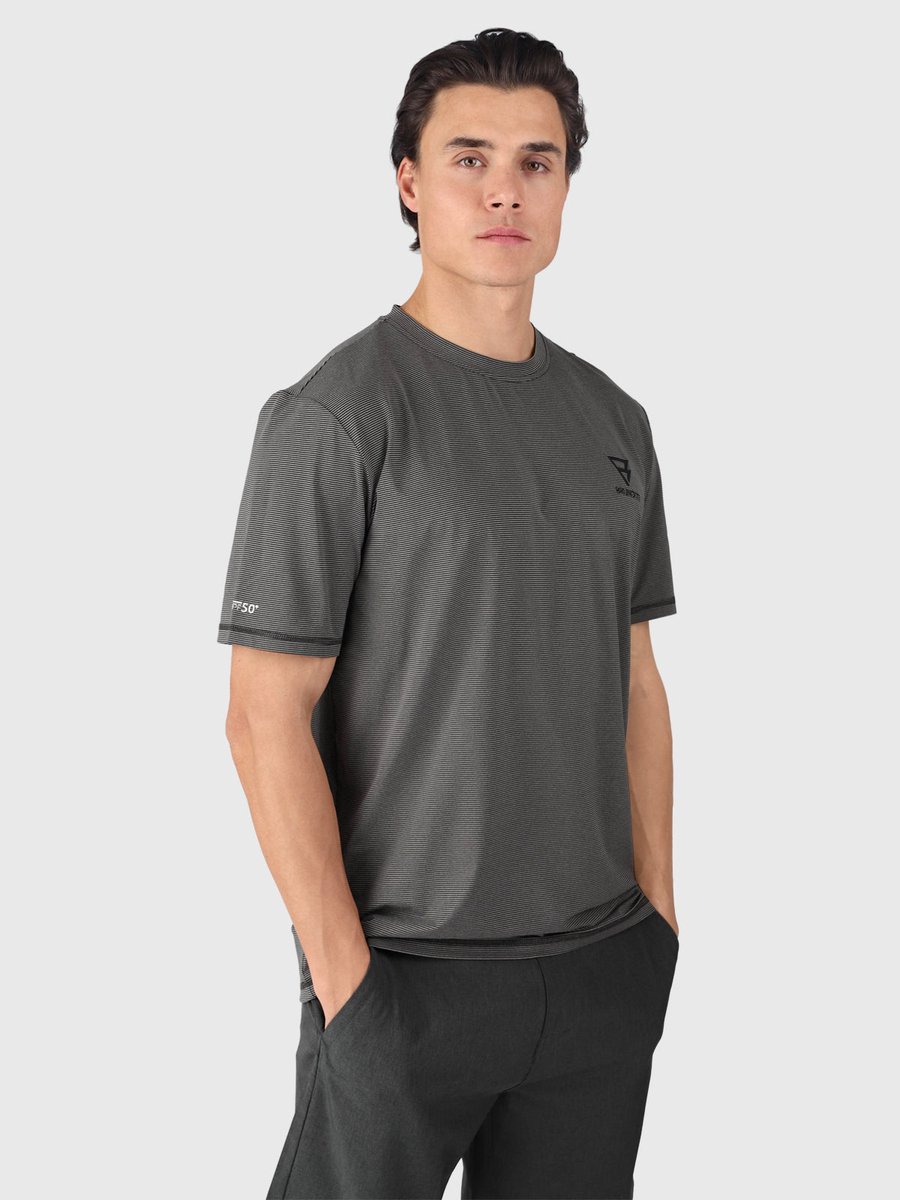 Brunotti Aquarider T-Shirt Pirate T-Shirt Heren UPF 50+ Zonnewerend Sneldrogend XL Zwart
