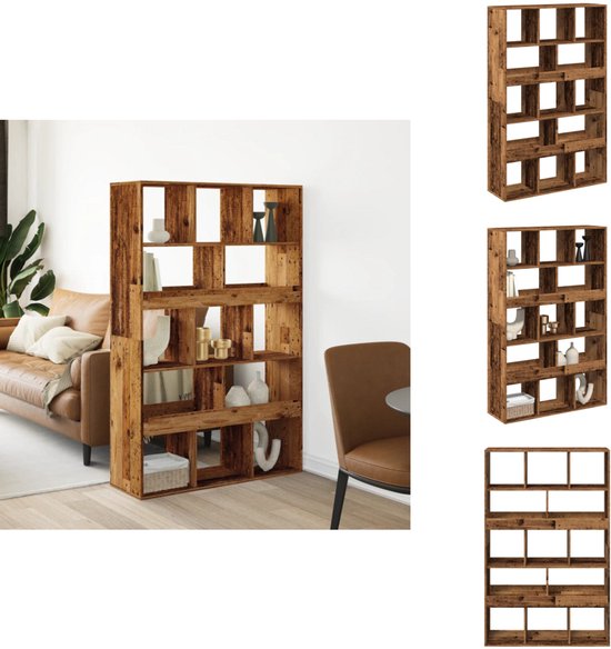 Boekenkast/kamerverdeler Sonoma eiken bewerkt hout