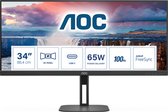 AOC V5 U34V5C - QHD Ultrawide Monitor - USB-C - 65W - 100hz - 34 inch