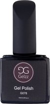 Gelzz Gellak - Gel Nagellak - kleur Dusty Mauve G078 - Paars - Dekkende kleur - 10ml - Vegan