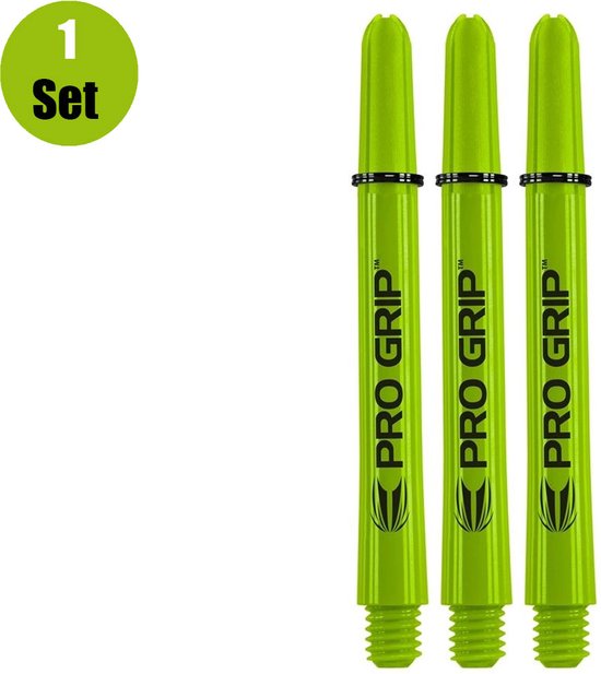 Foto: Target pro grip dartshafts groen medium 1 set 