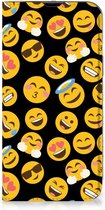 Telefoon Hoesje Geschikt voor iPhone 14 Flip Cover Emoji