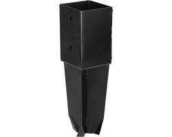 Paalhouder voor beton zwart 90 x 90 mm