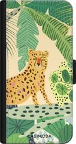 Casimoda® bookcase - Geschikt voor iPhone 11 - Hoesje met pasjeshouder - Luipaard Jungle - Multi - Kunstleer