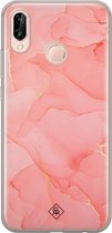Casimoda® hoesje - Geschikt voor Huawei P20 Lite (2018) - Marmer Roze - Siliconen/TPU - Soft Case - Roze - Marmer