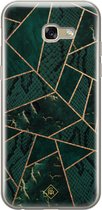 Casimoda® hoesje - Geschikt voor Samsung A5 2017 - Abstract Groen - Backcover - Siliconen/TPU - Groen