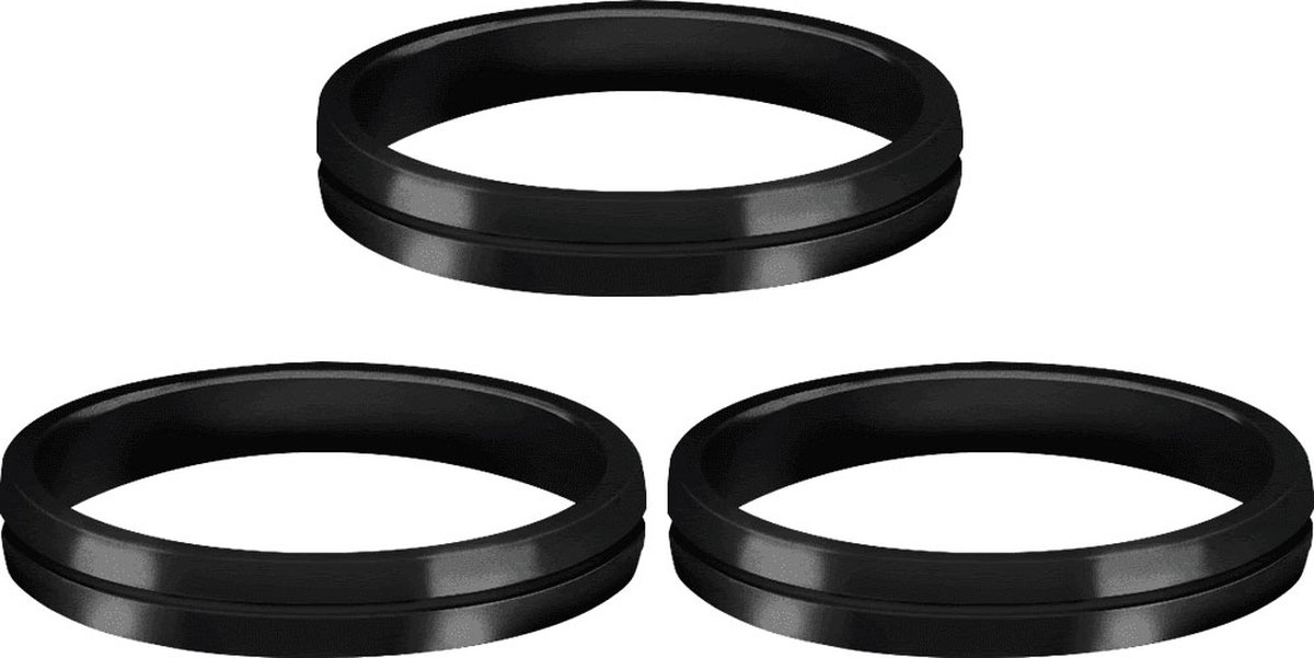 Mission Aluminium S-Lock Ring - Zwart