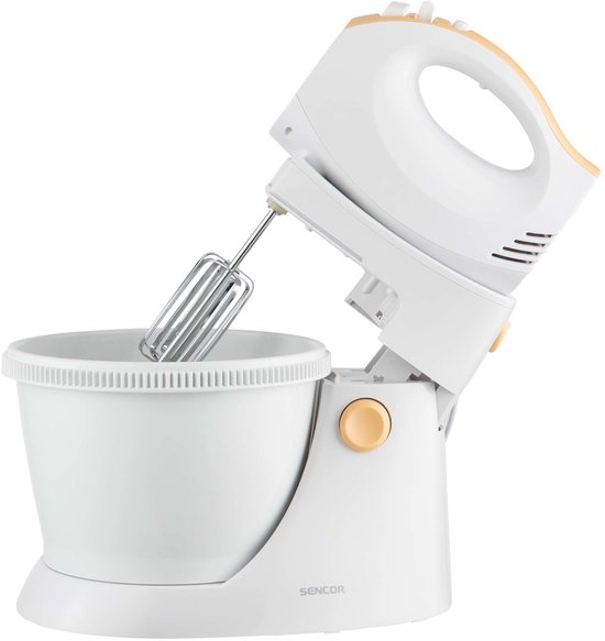 Sencor SHM 5330 EUE3 mixer Handmixer 500 W Wit, Geel van Sencor — afbeelding 4
