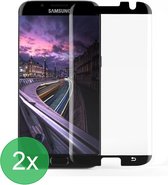 2x Full Cover Screenprotector Geschikt voor: Samsung Galaxy S7 Edge - Screen protector - volledige glas - bescherming - beschermglas - ZT Accessoires
