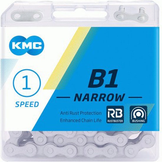 KMC Ketting 1/2x3/32 112s B1 Narrow RB mat zilver 5/6v