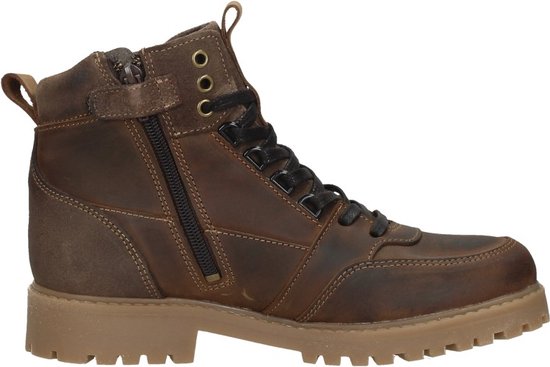 SUB55 Veterschoenen Hoog Veterschoenen Hoog - cognac - Maat 32