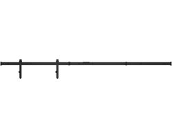 vidaXL - Ophangset - voor - minischuifdeur - 200 - cm - koolstofstaal