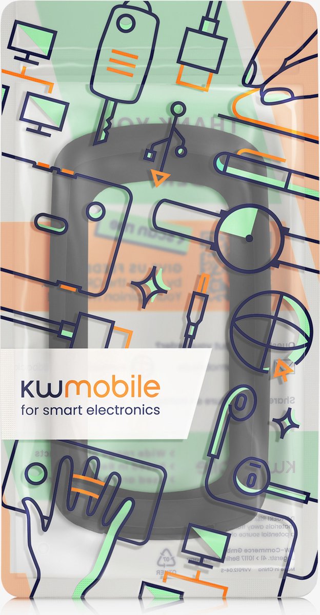 kwmobile hoes geschikt voor Garmin Edge 1040 / 1040 Solar - Siliconen beschermhoes voor fietsnavigatie - zwart van kwmobile — afbeelding 3