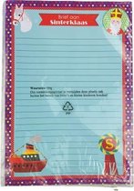 Brief aan Sinterklaas - Brieven set - Multicolor - Papier / Potlood / Stickers