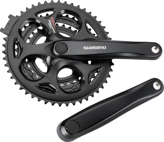 Crankstel 7/8 speed Shimano Tourney FC-A070 - 170/50-39-30T vierkante as - zwart — afbeelding 5
