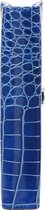 Kalpa 1111-07 Hervulbare Personal Organizer Croco mediterraan blauw 1 week per 2 paginas 2024-2025-2026