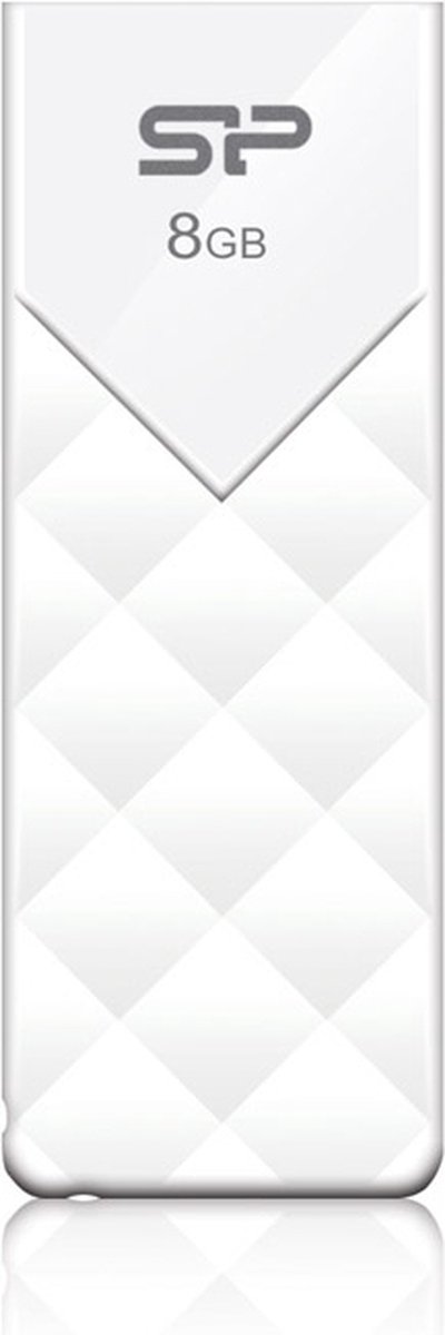 Silicon Power Ultima U03 - USB-stick - USB 2.0 - 8 GB - Wit
