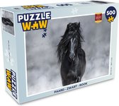 Puzzel Paard - Zwart - Rook - Legpuzzel - Puzzel 500 stukjes
