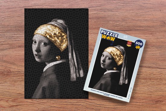 Puzzle Fille à la perle - Johannes Vermeer - Or - Puzzle - Puzzle 500 pièces