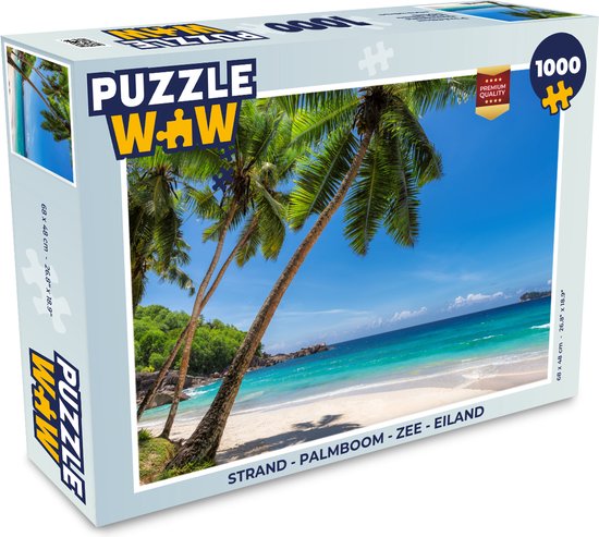 Puzzle Plage - Palmier - Mer - Ile - Puzzle - Puzzle 1000 pièces adultes |  bol.com
