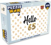 Puzzel Jubileum - 65 jaar - Versiering - Legpuzzel - Puzzel 500 stukjes