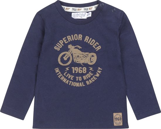 Dirkje Jongens Longsleeve Tshirt Superior Rider Navy - 62