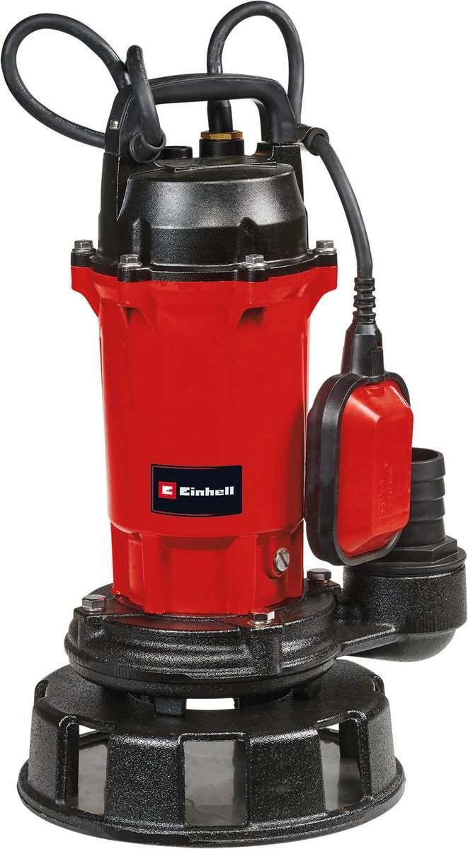 Einhell Vuilwaterpomp GE-DP 900 Cut (900 W - levercapaciteit 16.000 l/h - max. opvoerhoogte 115 m - vreemde voorwerpen max. Ø35 mm - max. aanzuighoogte 7 m - geïntegreerd snijsysteem)