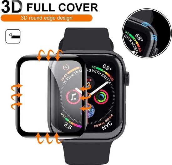 Geschikt voor Apple Watch Series 7 41mm Smartwatchscreenprotector 5x - Screenprotector - Full - Bescherming - ZT Accessoires