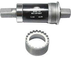 Sunrace Trapas voor stadsfiets - Staal - BSA draad - 68/118 mm - Zilver/Zwart
