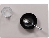 Wicotex- Napperons de table Uni gris clair-Set de table facile à nettoyer 12pcs
